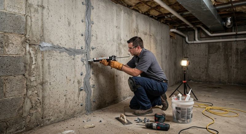 Basement Crack Repair in Dahlonega, GA