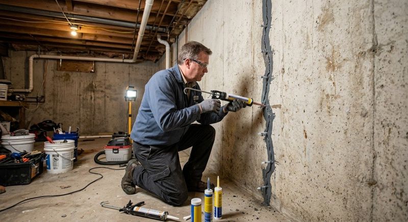 Basement Crack Repair in Dahlonega, GA