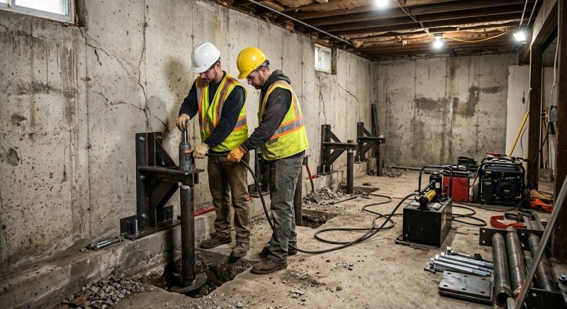Basement Stabilization in Dahlonega, GA