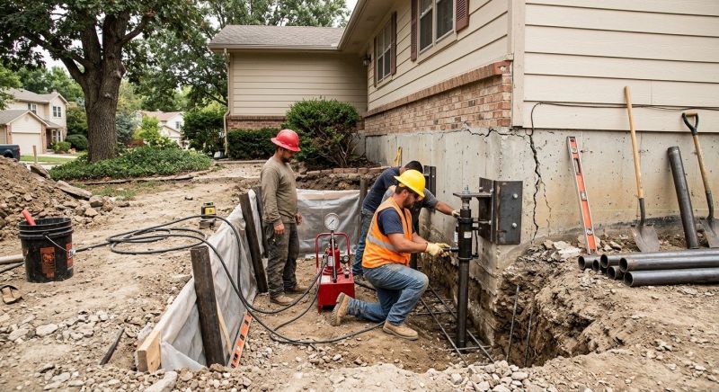 Cracked Foundation Repair in Flowery Branch, GA