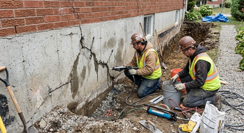 Cracked Foundation Repair in Forsyth County, GA