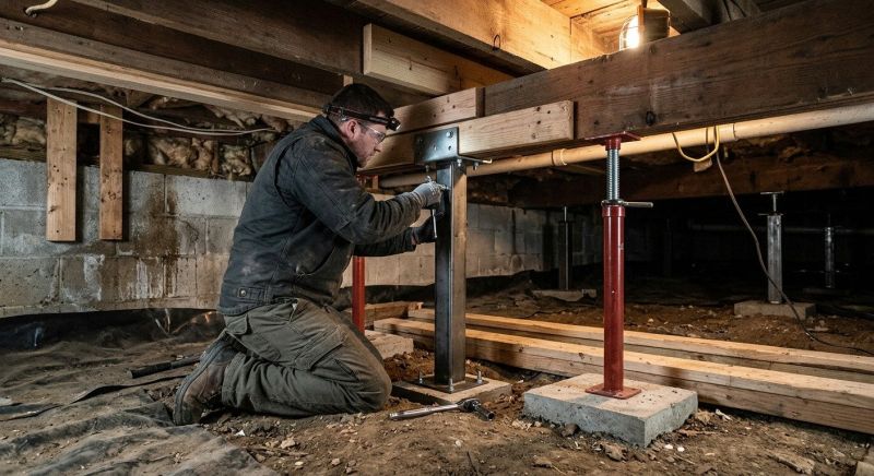 Crawlspace Structural Repair in Dahlonega, GA