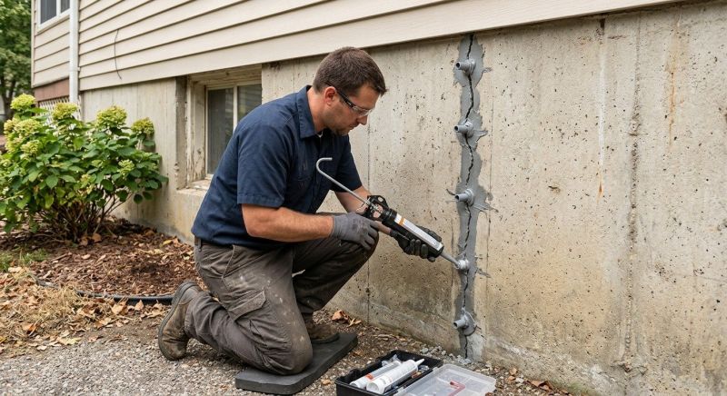 Foundation Crack Sealing in Dahlonega, GA