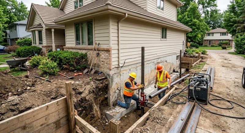 Foundation Settlement Repair in Dahlonega, GA