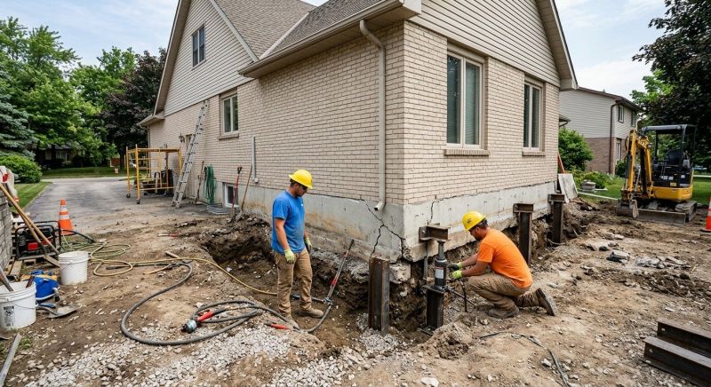 Helical Piers Installation in Dahlonega, GA