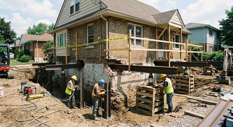 House Foundation Repair in Hall County, GA