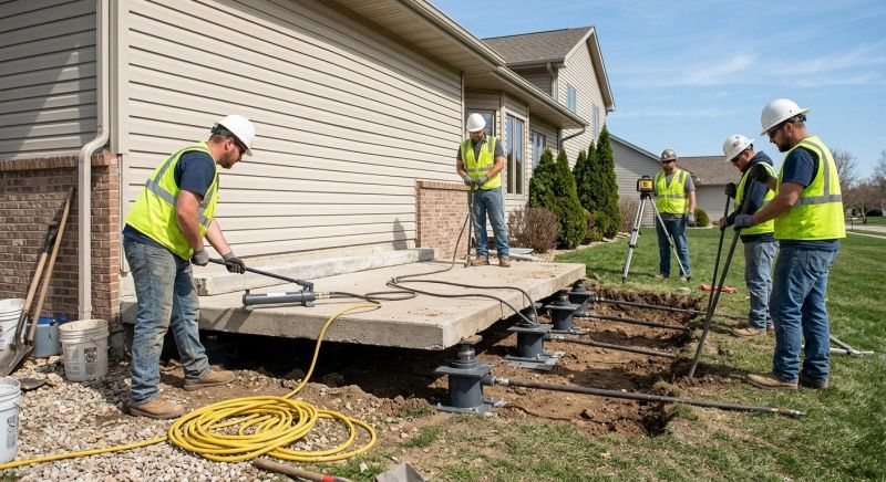 Sinking Foundation Lifting in Dahlonega, GA