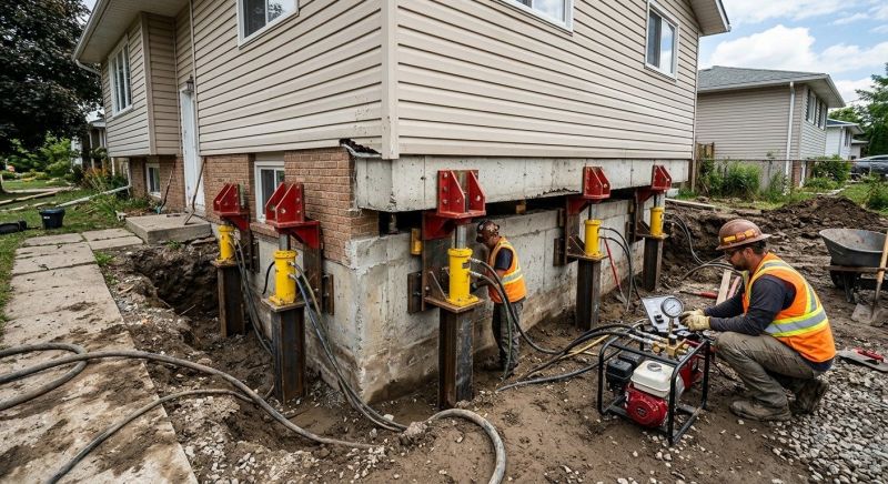 Sinking Foundation Lifting in Dahlonega, GA