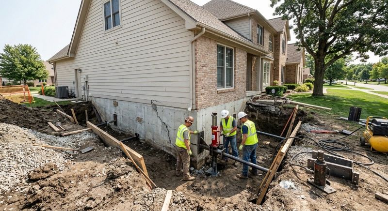 Sinking Foundation Repair in Forsyth County, GA