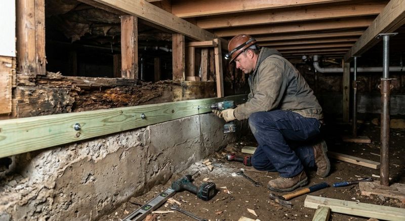 Sinking Foundation Repair in Gainesville, GA