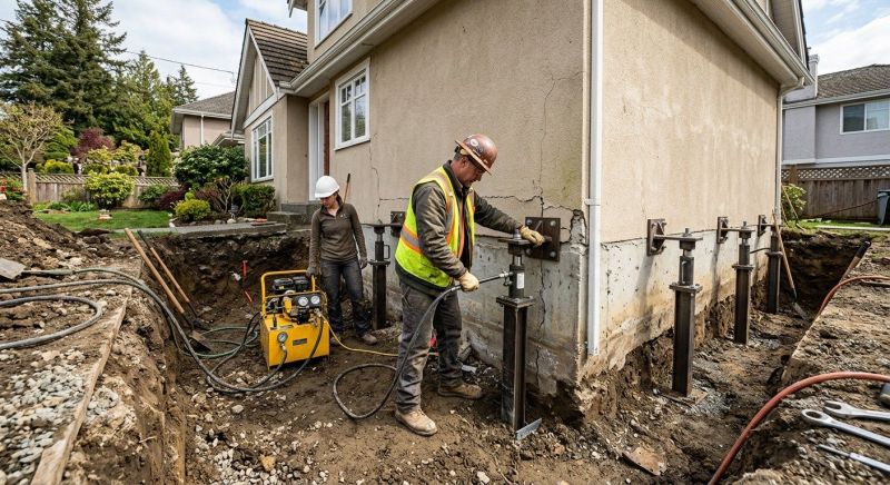 Sinking Foundation Repair in Dahlonega, GA