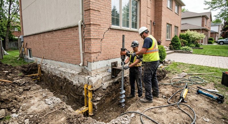 Sinking Foundation Repair in Lula, GA