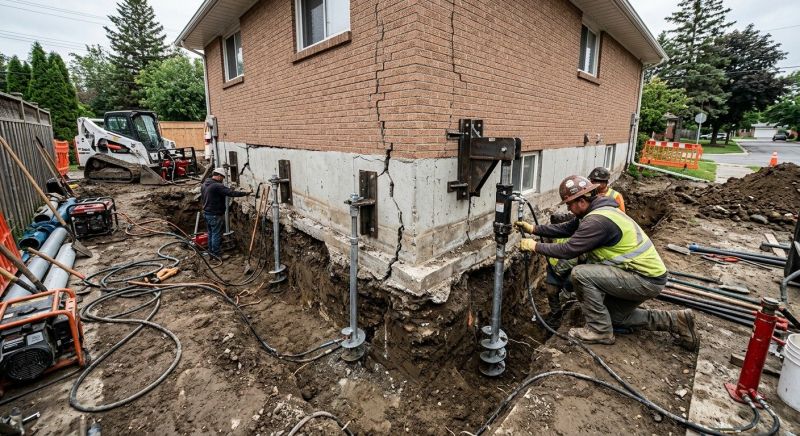 Sinking Foundation Repair in Suches, GA