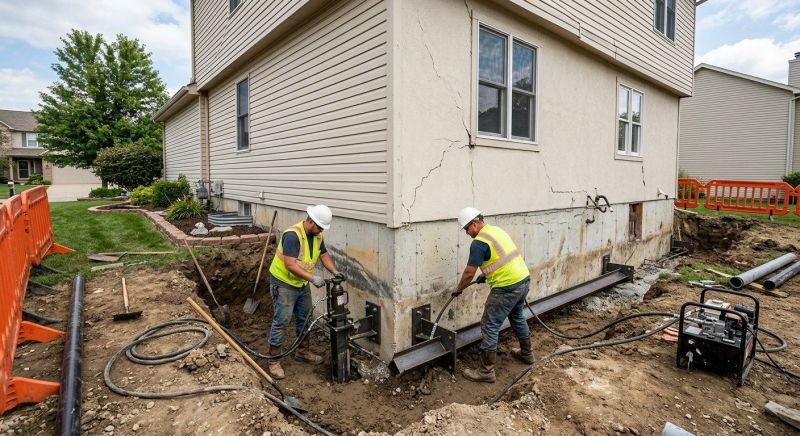Sinking Foundation Repair in Suches, GA