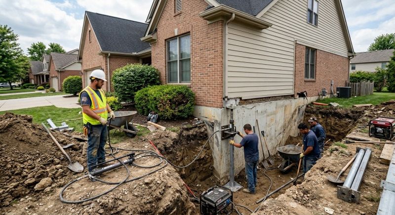 Sinking Foundation Repair in Suches, GA