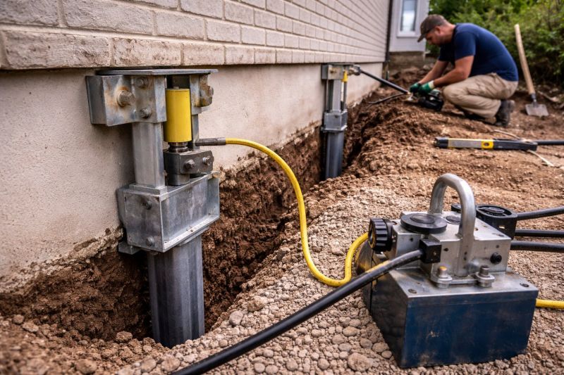 Sinking Foundation Repair in Union County, GA