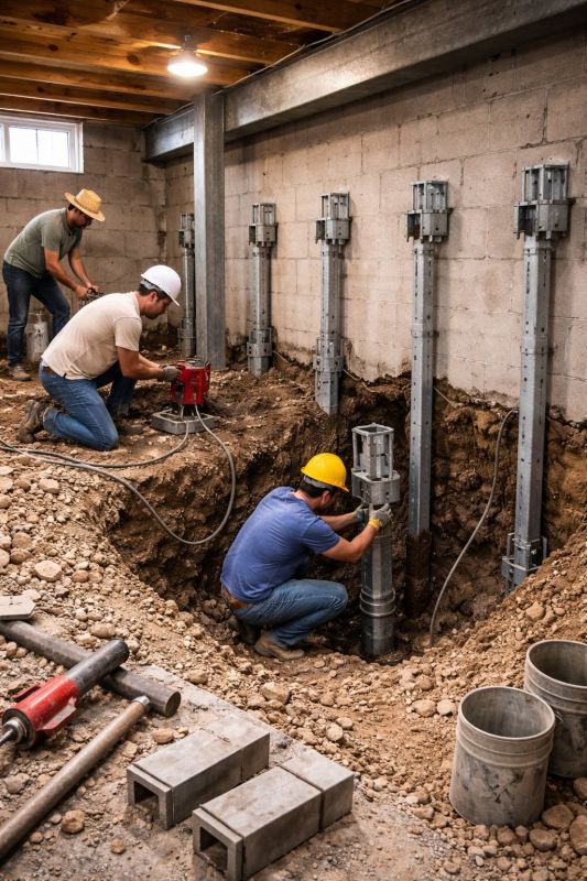 Structural Underpinning in Dahlonega, GA