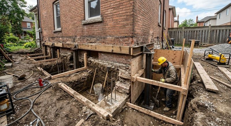 Structural Underpinning in Dahlonega, GA