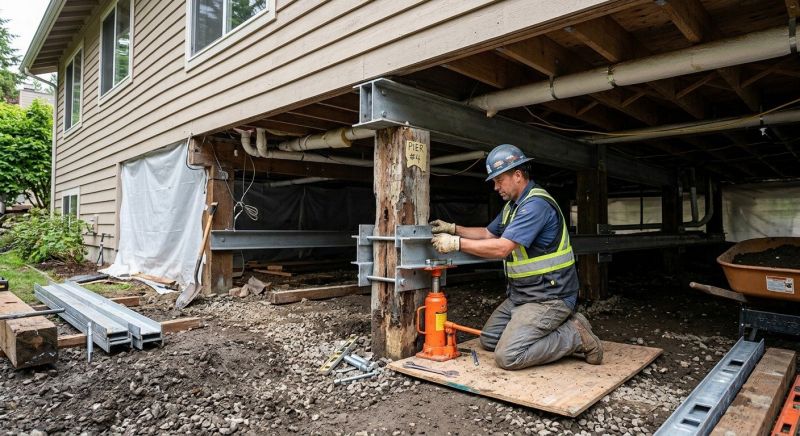 Structural Underpinning in Dahlonega, GA